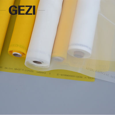Κίνα άσπρα κίτρινα 80 100 110 120 150 παγιδεύουν το ύφασμα πλέγματος/αμπαρώματος εκτύπωσης οθόνης μεταξιού πολυεστέρα για την εκτύπωση οθόνης προμηθευτής