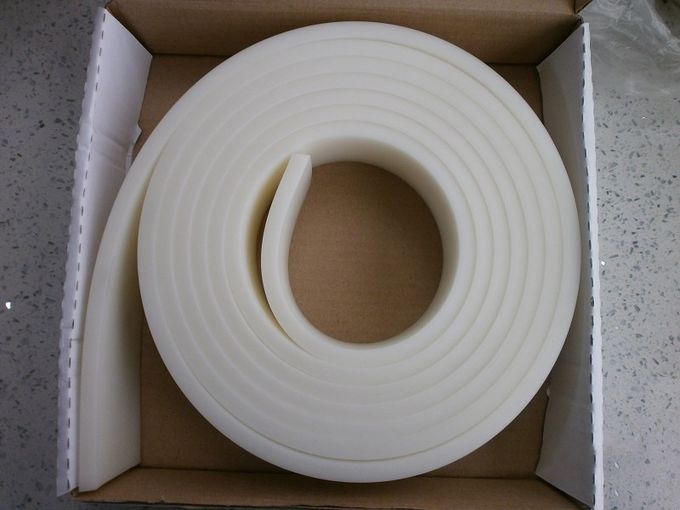 20mm κλωστοϋφαντουργικών προϊόντων μεταξιού οθόνης άσπρη ελαστικότητα πολυουρεθάνιου ελαστικών μάκτρων λαστιχένια