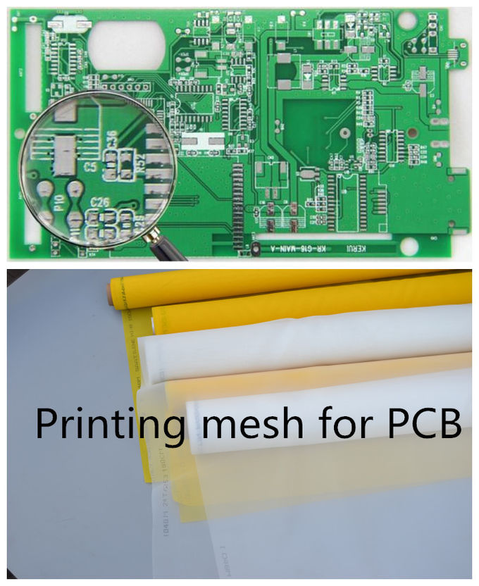 34N πλέγμα εκτύπωσης οθόνης μεταξιού πολυεστέρα υψηλής έντασης PP για την εκτύπωση PCB
