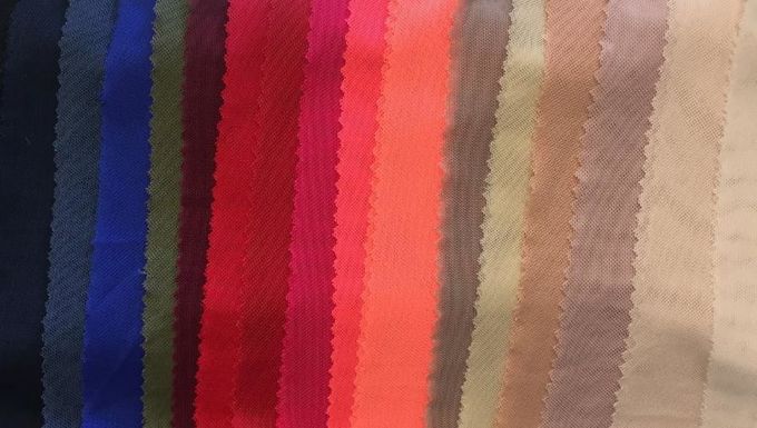 Μαλακά καθαρά Drape τεντωμάτων προσαρμοσμένα πλέγμα χρώματα υφάσματος πλέγματος ελαστικά