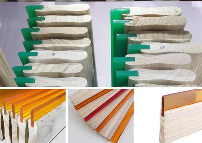 75A λεπίδων ξύλινη λαβών οθόνης εκτύπωσης μεταλλουργική ξύστρα μελανιού μεγέθους ελαστικών μάκτρων ελεύθερη για την εκτύπωση οθόνης μεταξιού