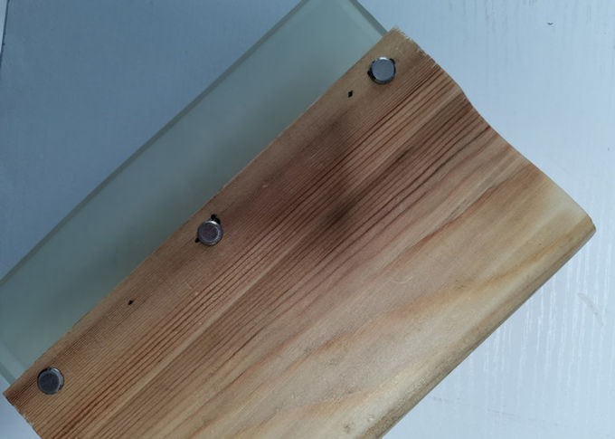 Ελαστικό μάκτρο εκτύπωσης οθόνης λαβών ξύλου πεύκων με 70 Durometer τη σαφή λεπίδα